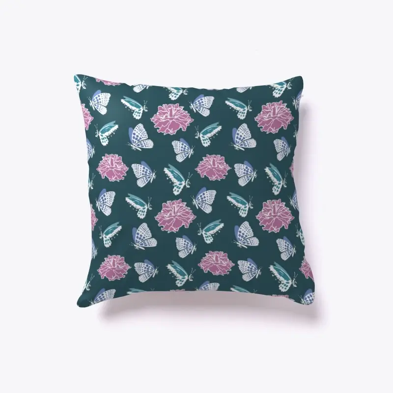 Butterfly Pattern Pillow